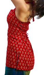 Navanika Scarlet Paisley Halter Kurti