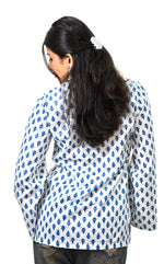 Navanika Ivory Bloom Tie-Up Kurti